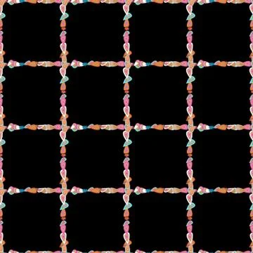 Seamless pattern. Doodles pattern style. Vector. Border design is pattern in doo Illustrazione stock