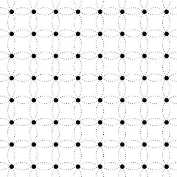 Seamless pattern with dots and circles Stock Illustration