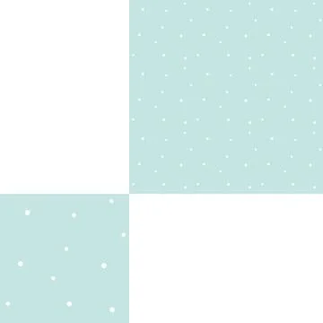 Seamless pattern of dots on the blue background with pattern unit. Stock Illustration