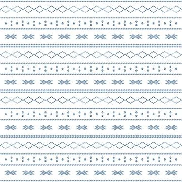 Seamless pattern with dots geometric ornamental fabric texture. Abstract back Stock Illustration