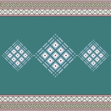 Seamless pattern with dots geometric ornamental fabric texture. Abstract back Stock Illustration