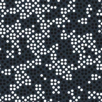 Seamless pattern with dots ordered black and white grid vector illustration Stock Illustration