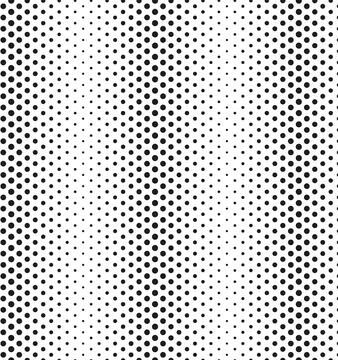 Seamless pattern with dotted circles. Black circles background with volume Stock Illustration