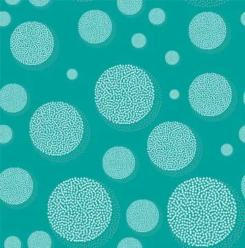 Seamless pattern with dotted circles. Vector repeating texture. Stylish backg 스톡 일러스트