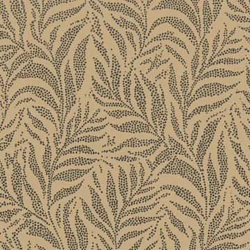 Seamless Pattern with Dotted Leaves and Organic Shapes. Stock Illustration