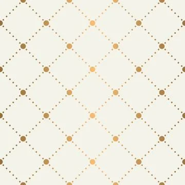 Seamless pattern with dotted lines rhombus. Stock Illustration