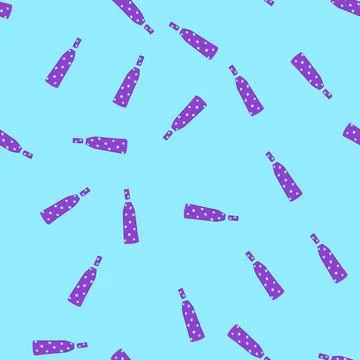 Seamless pattern dotted purple exclamation mark icon symbolizing importance 스톡 일러스트