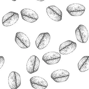 Seamless pattern dough partry sketch hand drawn Stock Illustration