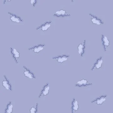 Seamless pattern downpour rain cloud cartoon vector Illustrazione stock