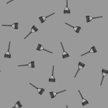 Seamless pattern drain plunger cartoon vector Stock Illustration