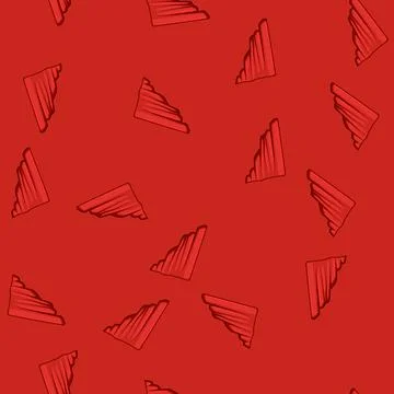 Seamless pattern drama red curtain cartoon vector イラスト素材