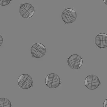 Seamless pattern drawing bird cage cartoon vector Stock Illustration