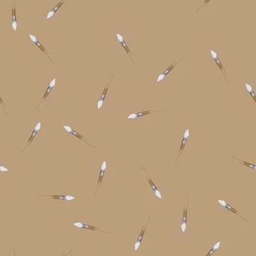 Seamless pattern drawing brush paint cartoon vector イラスト素材