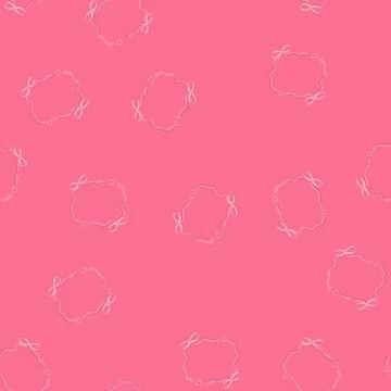 Seamless pattern drawing coquette cartoon vector Stock Illustration