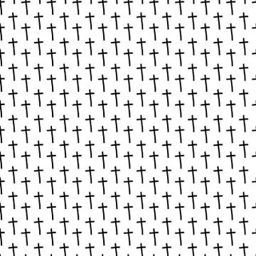 Seamless pattern drawn by ink. Creative fashion material. Stock Illustration