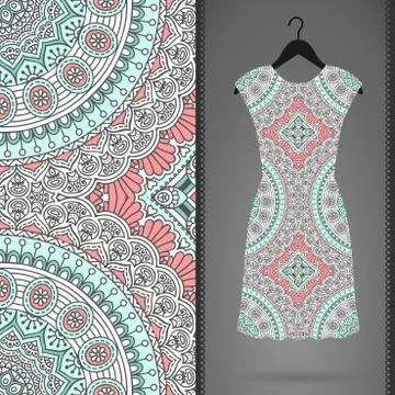 Seamless pattern with dress Stock Illustration