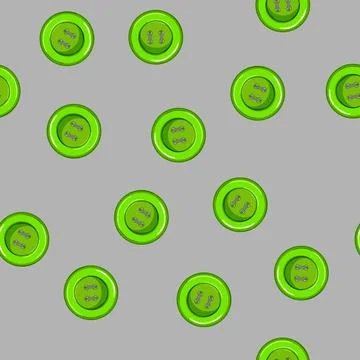 Seamless pattern dress sewing button cartoon vector Stock Illustration