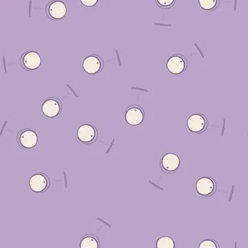 Seamless pattern dressing table mirror cartoon vector Stock Illustration