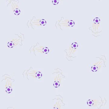 Seamless pattern dribble speed soccer ball cartoon vector Illustrazione stock