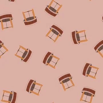 Seamless pattern drilling well water cartoon vector Stock Illustration