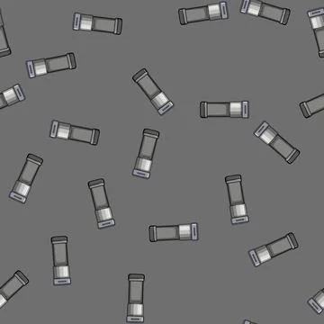 Seamless pattern drink capsule coffee maker cartoon vector Stock Illustration