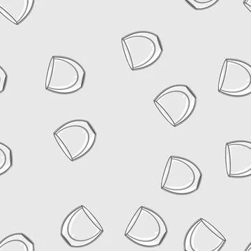 Seamless pattern drink coffee glass cartoon vector Stock Illustration