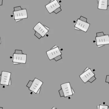 Seamless pattern drink percolator pot coffee cartoon vector Stock Illustration