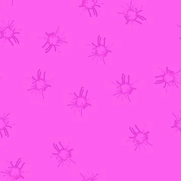 Seamless pattern drip paint splatters cartoon vector Illustrazione stock