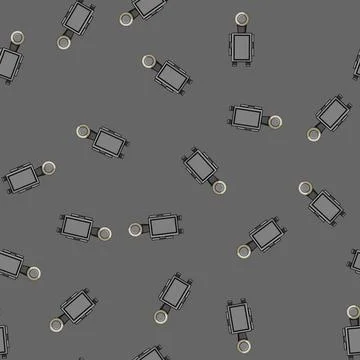 Seamless pattern driver car holder phone cartoon vector 库存插图
