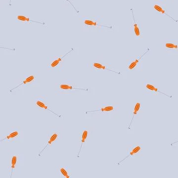 Seamless pattern driver screwdriver cartoon vector Stock Illustration