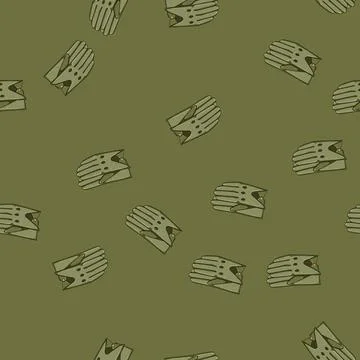 Seamless pattern driving leather gloves cartoon vector 스톡 일러스트
