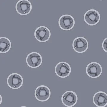 Seamless pattern driving modern car steering wheel technology control Illustrazione stock