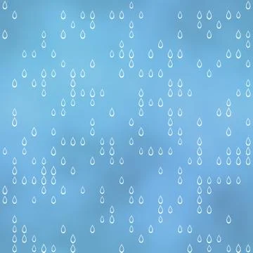 Seamless pattern with drops motif on blue Illustrazione stock