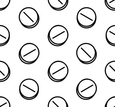Seamless pattern with drugs pills Stock Illustration