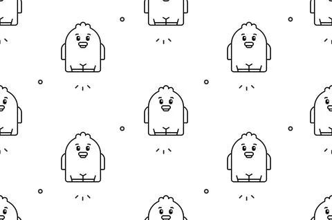 Seamless pattern with Ducks Stock Illustration