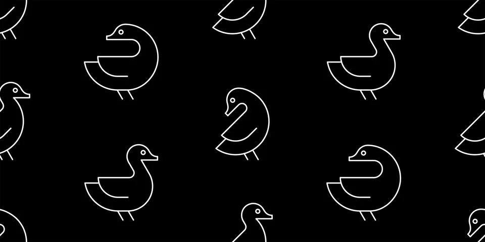 Seamless pattern with Ducks Illustrazione stock