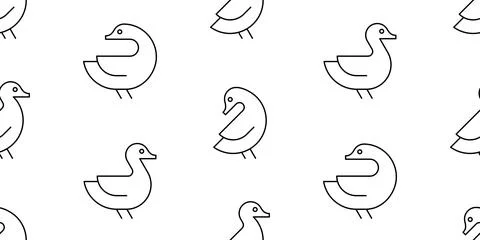 Seamless pattern with Ducks Illustrazione stock