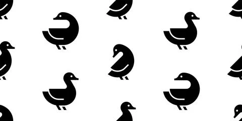 Seamless pattern with Ducks Illustrazione stock