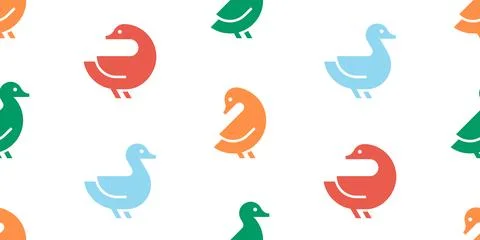 Seamless pattern with Ducks Stock Illustration