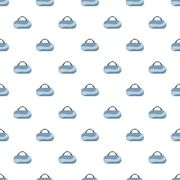 Seamless pattern with duffle bags for travel or gym Stock Illustration
