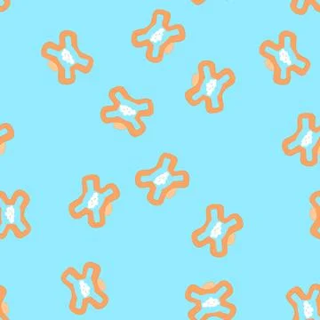 Seamless pattern dummy pacifier baby cartoon vector Stock Illustration