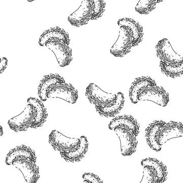 Seamless pattern dumpling sketch hand drawn Stock Illustration