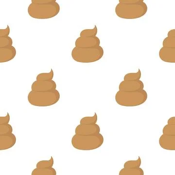 Seamless pattern of dung illustration Illustrazione stock