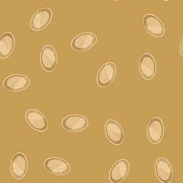 Seamless pattern durable bamboo plate cartoon vector Stockillustratie