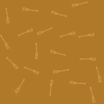 Seamless pattern durable bamboo utensils cartoon vector イラスト素材