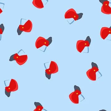 Seamless pattern durable firefighter helmet cartoon vector Stock Illustration