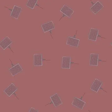 Seamless pattern durable grill rack cartoon vector Stock Illustration