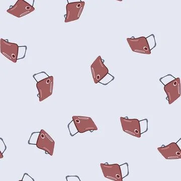 Seamless pattern durable portable lap desk cartoon vector Stock Illustration
