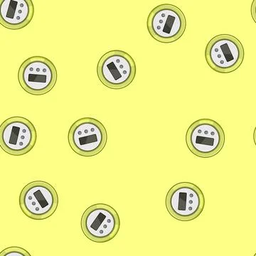 Seamless pattern duration shower timer cartoon vector イラスト素材