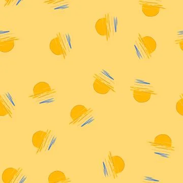 Seamless pattern dusk sunset cartoon vector Illustrazione stock